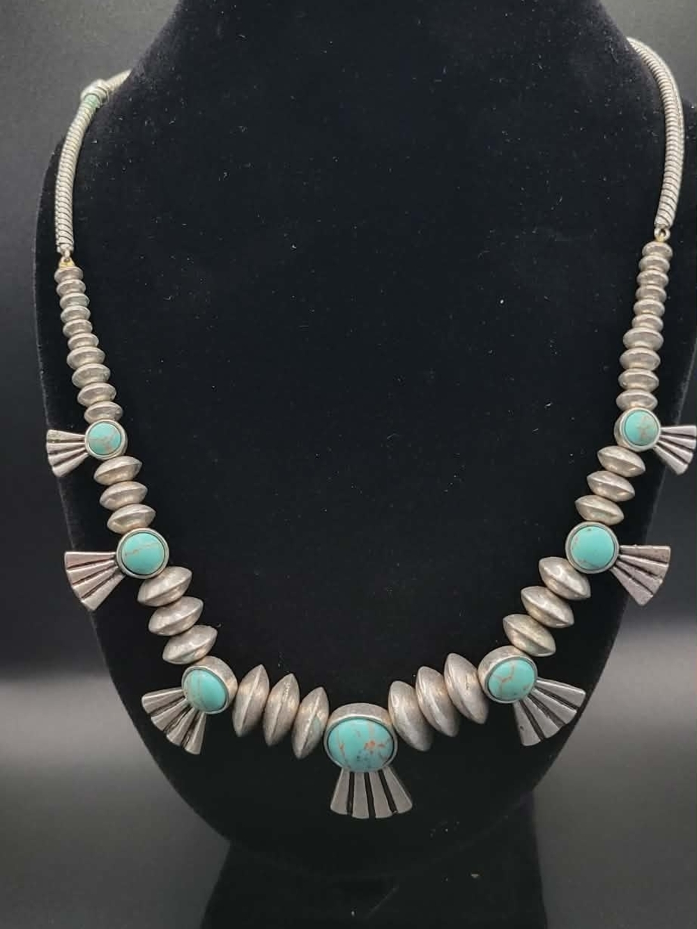 Lucky Brand Southwest Squash Blossom Style Necklace